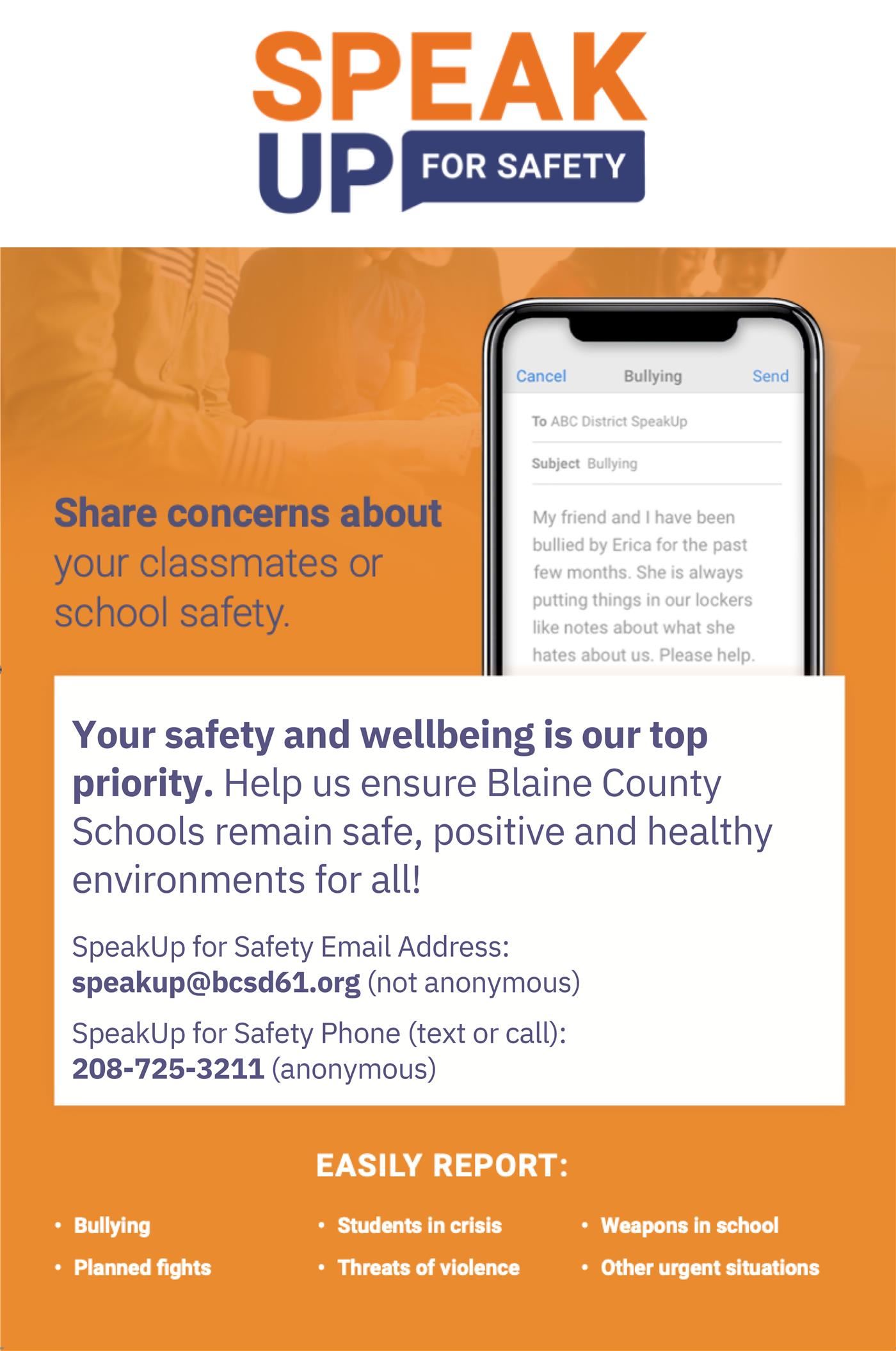 Speak Up Flyer